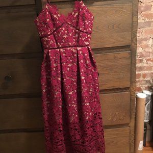 self portrait azaelea dress burgundy